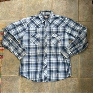vintage wrangler western pearl snap shirt